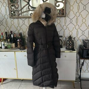 Dawn Levy Cloe Fur Hooded Quilted Down Coat